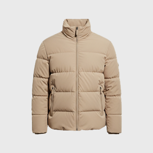 Mens Beige Puffer Jackets