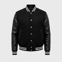 Mens Black Varsity Jackets