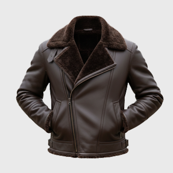 Mens Brown Fur Shearling Jackets