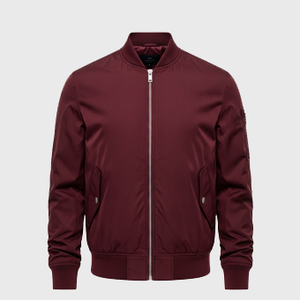 Mens Burgundy Bomber Jackets