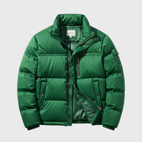 Mens Green Puffer Jackets