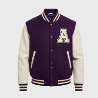 Mens Purple Varsity Jackets