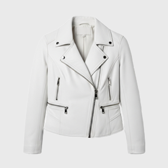 Mens White Leather Jackets