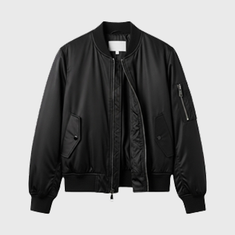 Women Black Bomber Jackets