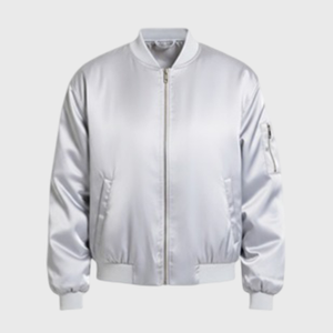 Women Silver Bomber Jackets
