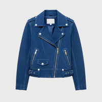 Womens Blue Suede Jackets