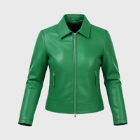 Womens Green Leather Jackets