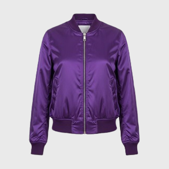 Womens Purple Bomber Jackets