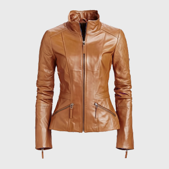 Womens Tan Leather Jackets