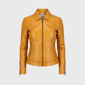 Womens Yellow Leather Jackets