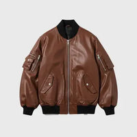 Men's Leather Bomber Jackets