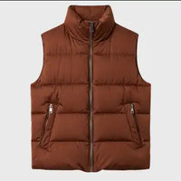 Mens Brown Puffer Vest