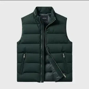 Mens Green Puffer Vests