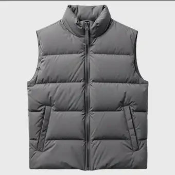 Mens Grey Puffer Vest