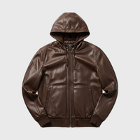 Men's Hooded Leather Jackets