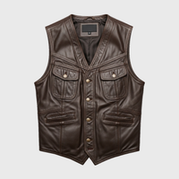 Men's Leather Vests