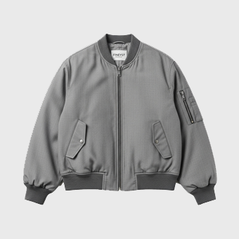 Women Grey Bomber Jackets