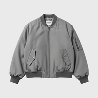 Women Grey Bomber Jackets