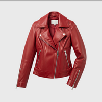 Womens Red Leather Jackets