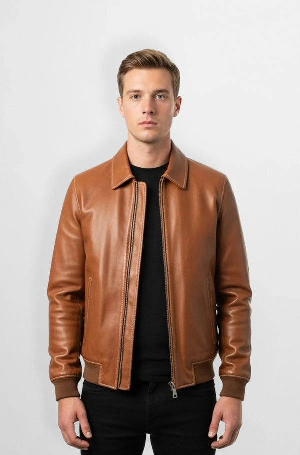 Aero Craft Classic Tan Leather Bomber