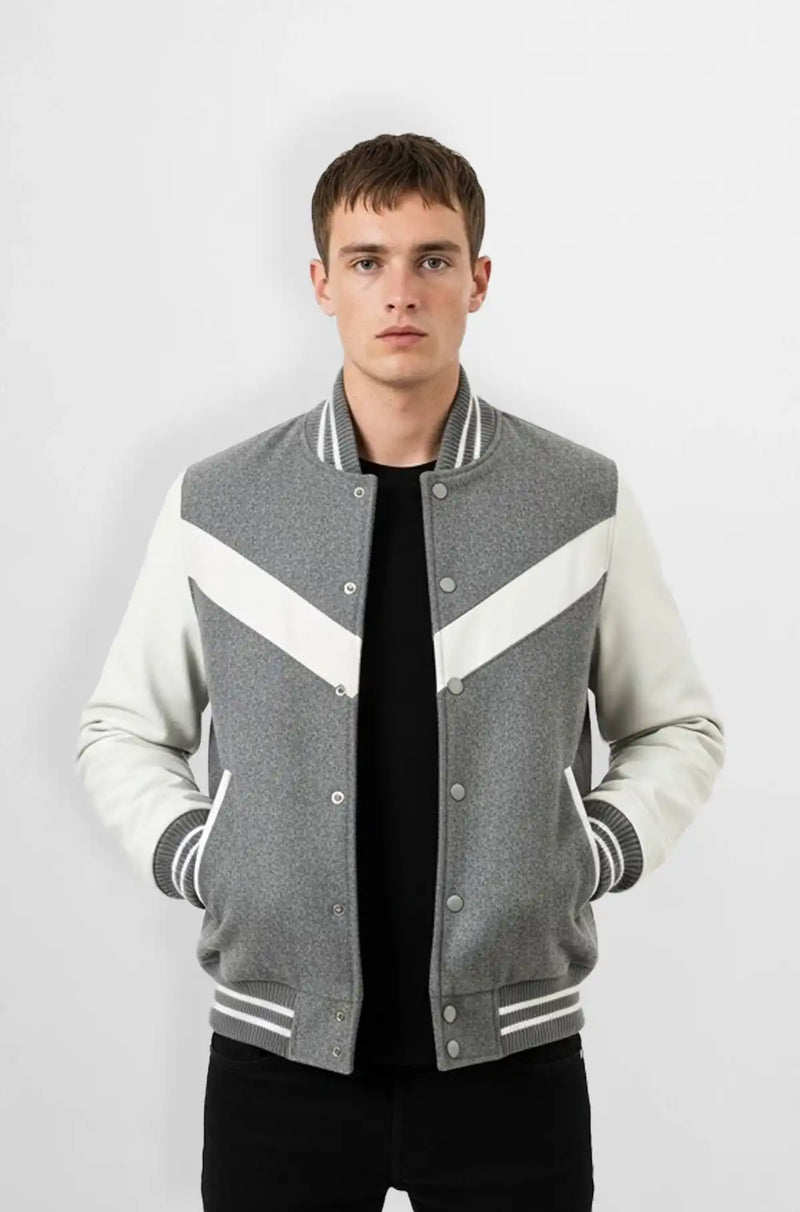 Arctic Edge Varsity Jacket