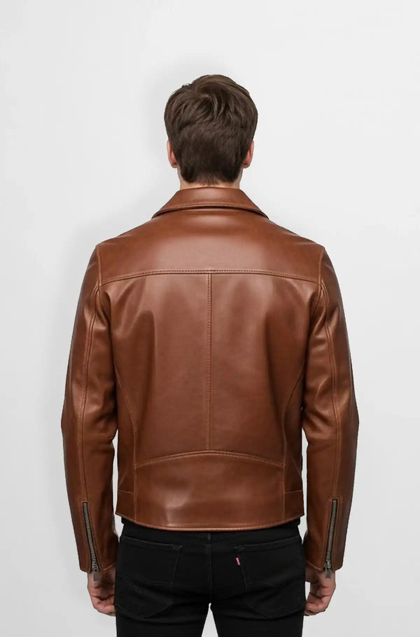 Brown Leather Bomber Jacket Classic Style and Durable Appeal