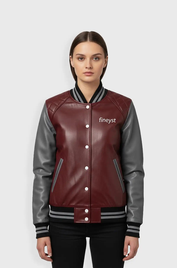 Crimson Edge Varsity Jacket