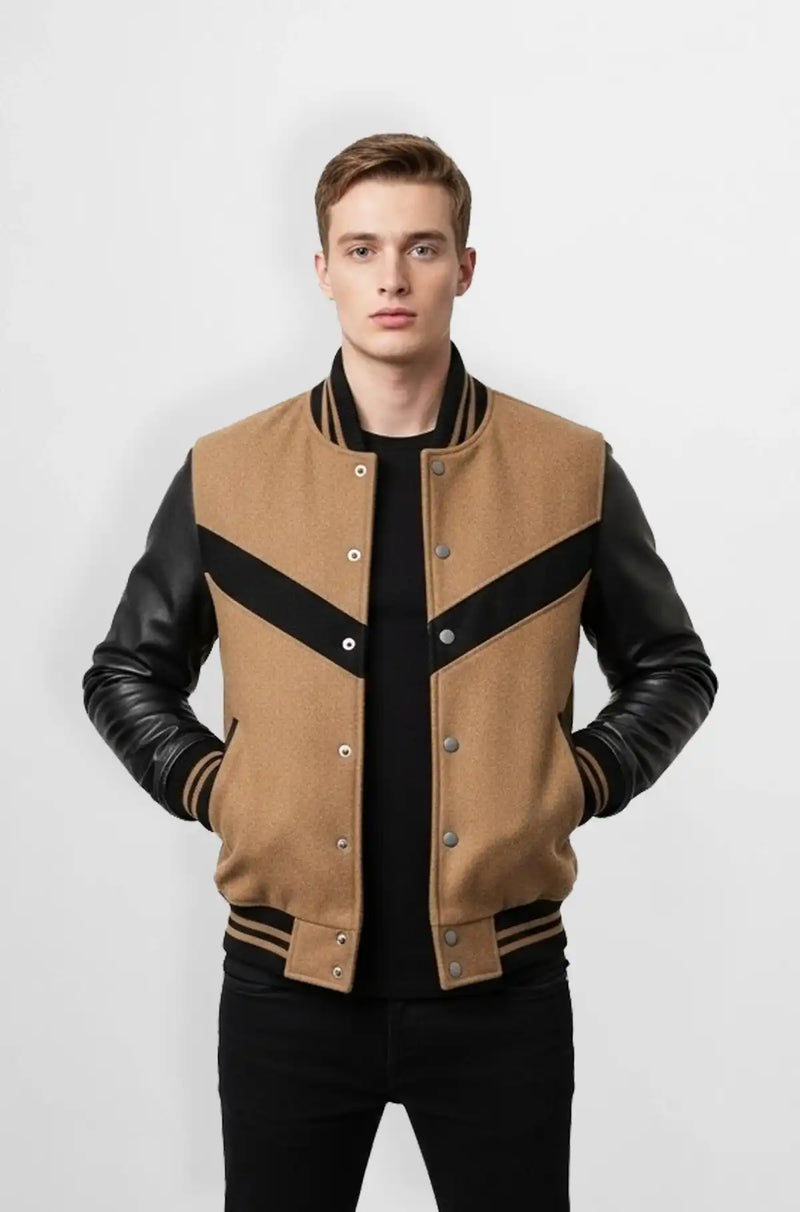 Legacy Tan Varsity Jacket