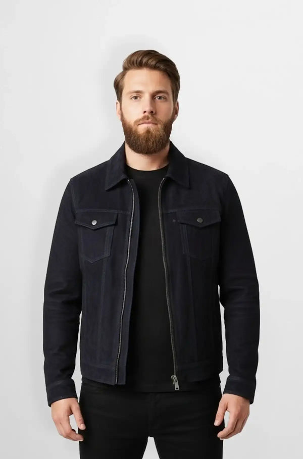 Midnight Edge Suede Jacket