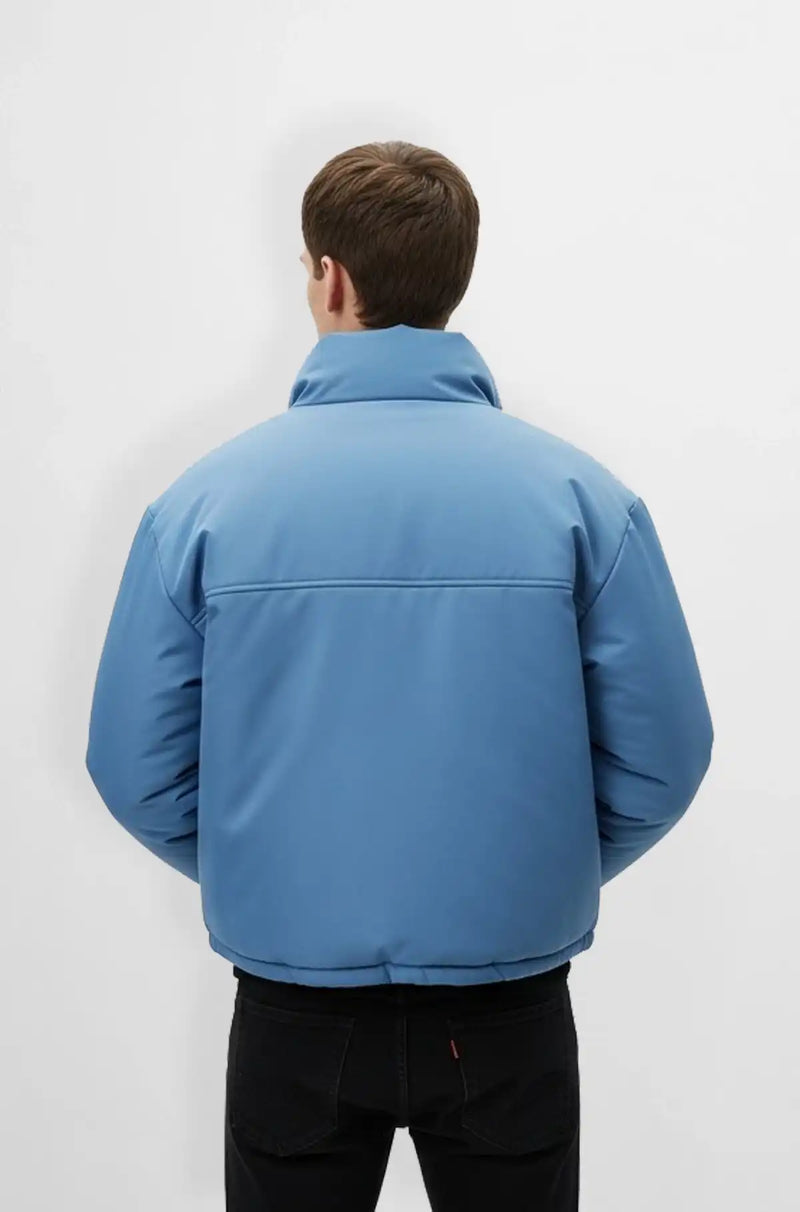 Sky Blue Puffer Jacket – Fineyst Store