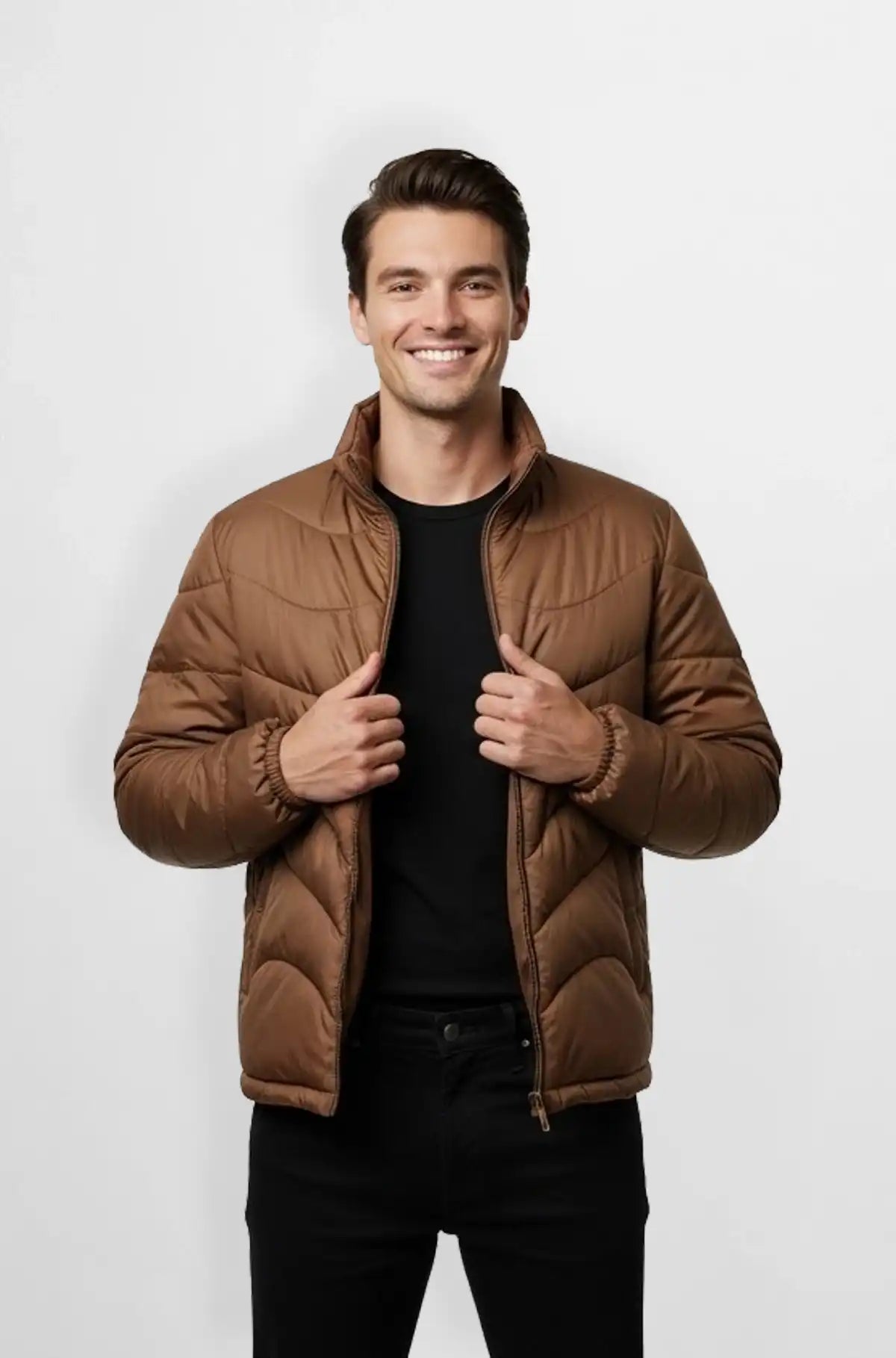 UrbanShield Camel Insulated Puffer Jacket